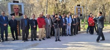 رونمایی از دوتمثال شهردار شاهرود در پارک مشاهیر